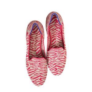Rothy ’s Red Zebra Print Flats